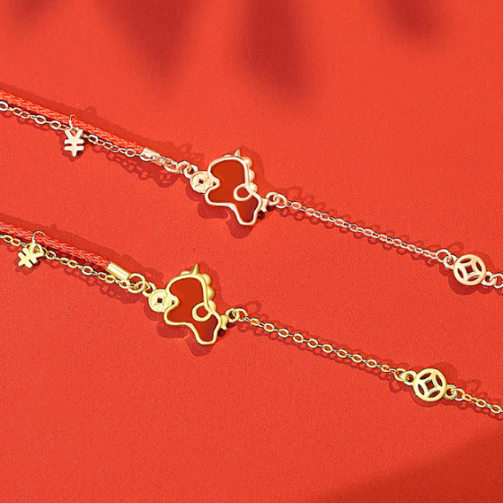 mmediate Wealth Bracelet for Women - Sterling Silver New Chinese Style Year of the Horse Red String Bracelet with Red Agate Coin and Unicorn Jewelry