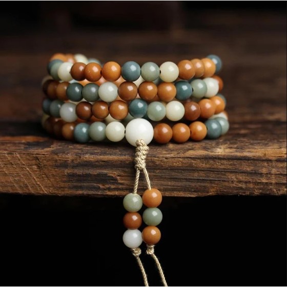Buddha Stone Bodhi Seed Mala – Harmony & Wisdom Bracelet